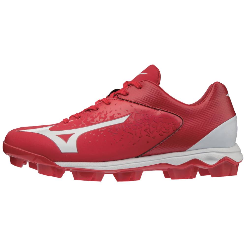 Mizuno Men's Select Nine TPU Low Molded Baseball Cleats Red/White (320584-OXT)